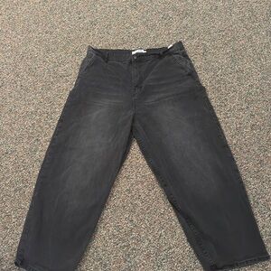 Baggy Skater Style Black Men Jeans